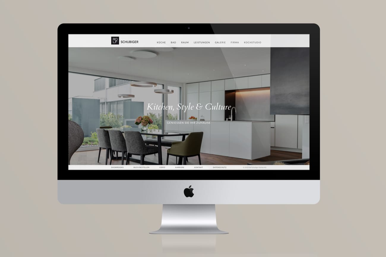 Website Rolf Schubiger Küchen